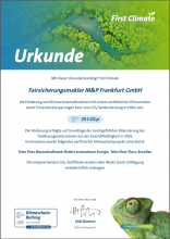 Urkunde CO² Emissionsausgleich 2025_First Climate